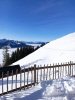 Nebel im Tal Sonne auf der Höhe 02.2025